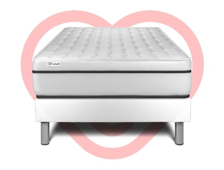 Set Vital Spa 120 X 190 Cm Somier Blanco Kit