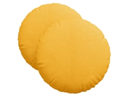 Cojines para asiento, 2 unidades, amarillo claro, Ø 40 cm, HARLANV1