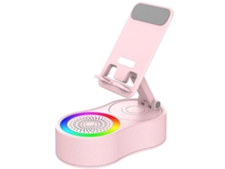 Altavoz - Bluetooth Inalámbrico - Soporte Multifuncional - Rotación De 360° - Altura Ajustable - Rosa