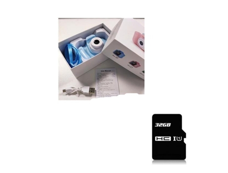 Cámara Digital SLOWMOOSE para Mini HD Niños (Azul - 32 GB)