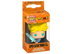 Llavero de bolsillo Pop con espada de Dragon Ball Super Saiyan Trunks B.active