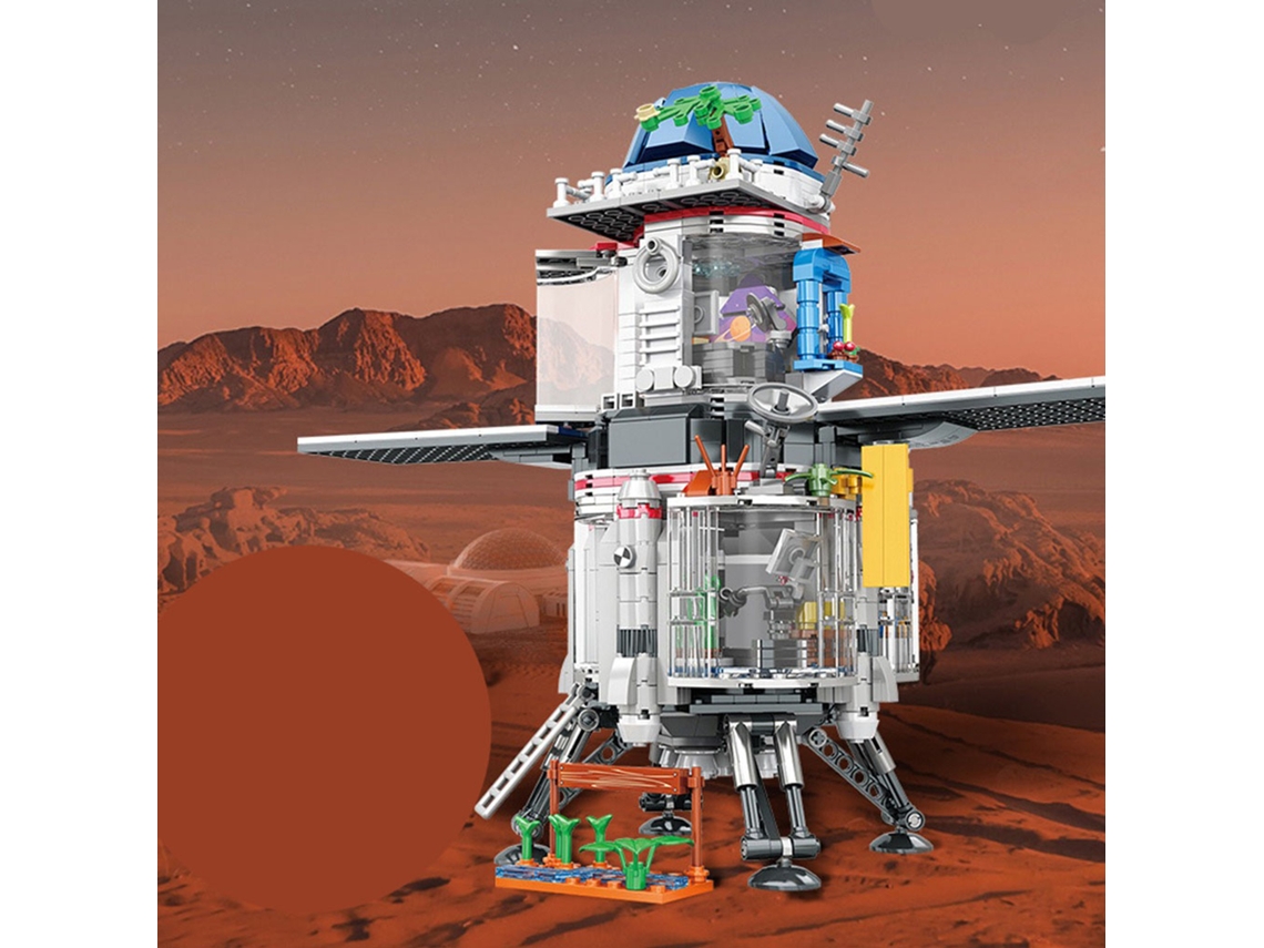 Conjunto de Blocos de Montar Rebe Space Shuttle com 1283 Peças para Crianças - Exploração Espacial