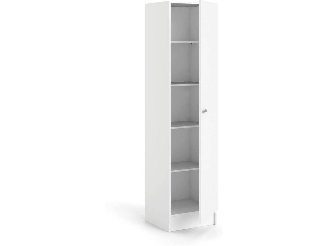 Armários Alto DMORA Blanco (Laminado Lacado - 49x200x47 cm)