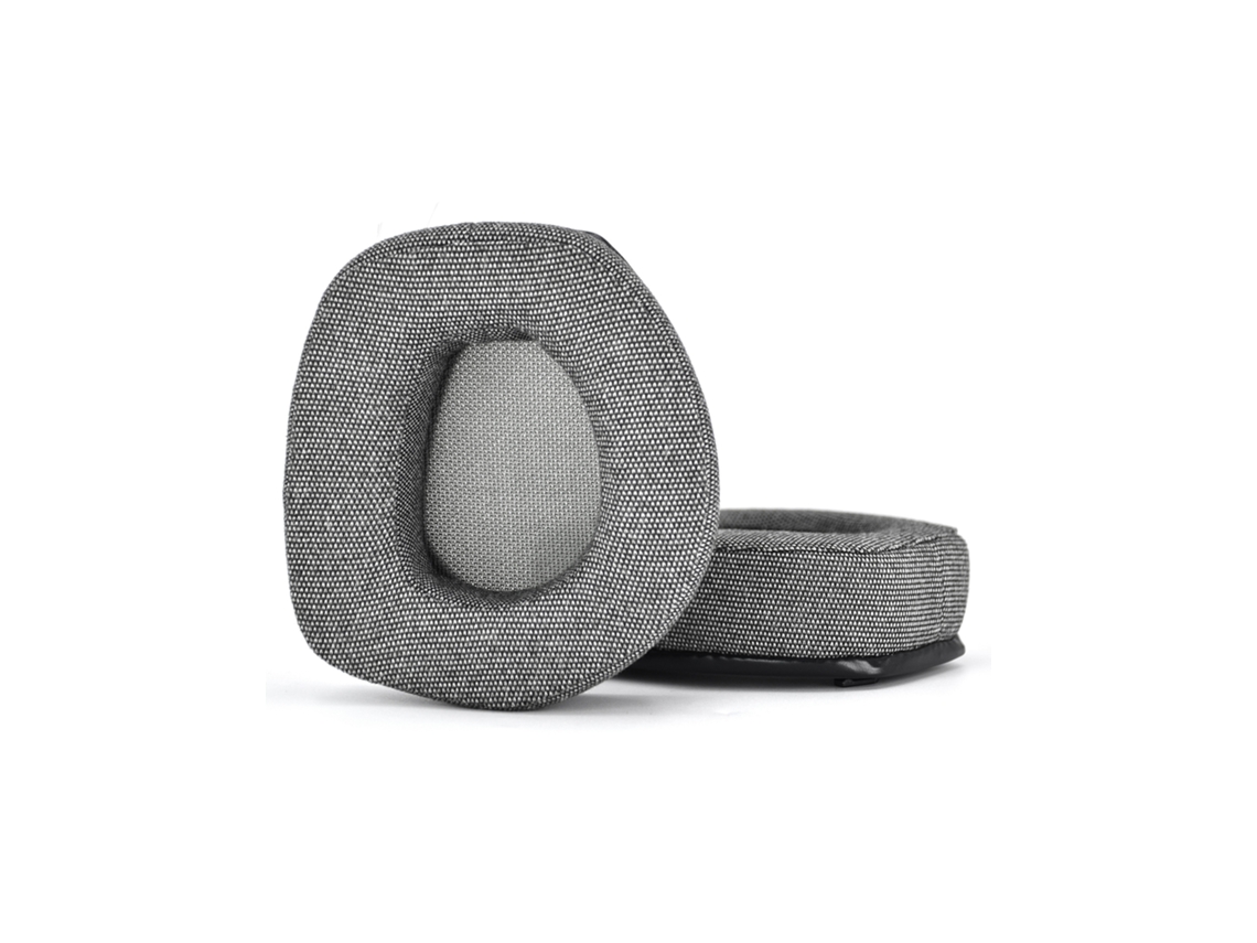 Almofadas de ouvido de reposição de linho confortável para Sennheiser HDR RS 165/175/185/195 Negro INF