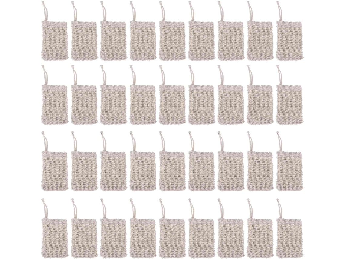 Bolsas De Ducha De Sisal, Exfoliantes Naturales, Ahorradores De Agua, 36 Unidades.