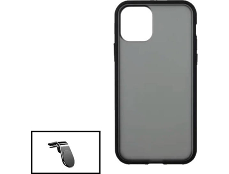 Kit Funda Anti Choque Protection y Soporte Magnético L Safe Driving Coche Apple iPhone 13 Pro Max PHONECARE Negro