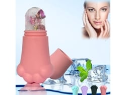 Rodillo De Hielo Para Rostro, Ojos Y Cuello - Herramienta Rosa Para El Cuidado De La Piel