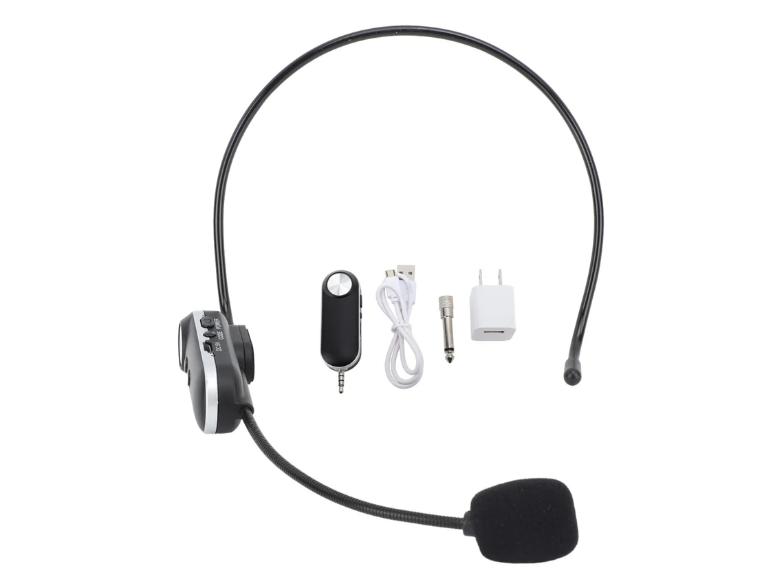 2026-micrófono Inalámbrico De Diadema Ajuste Universal Sistema De Micrófono Con Adaptador Uhf