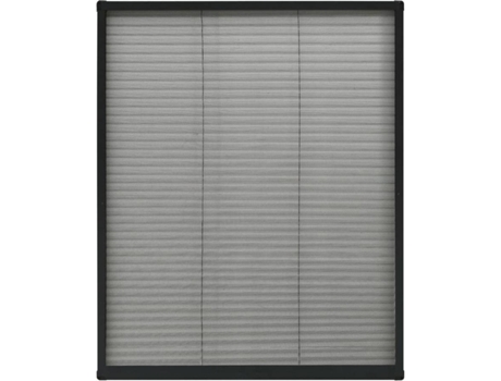 vidaXL Mosquitera plisada para ventanas aluminio antracita 80x100cm