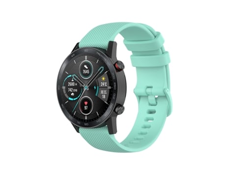 Correa de Reloj Inteligente para Honor Watch GS 3i 22 mm Silicona con Textura a Cuadros pequeña (Verde Azulado)