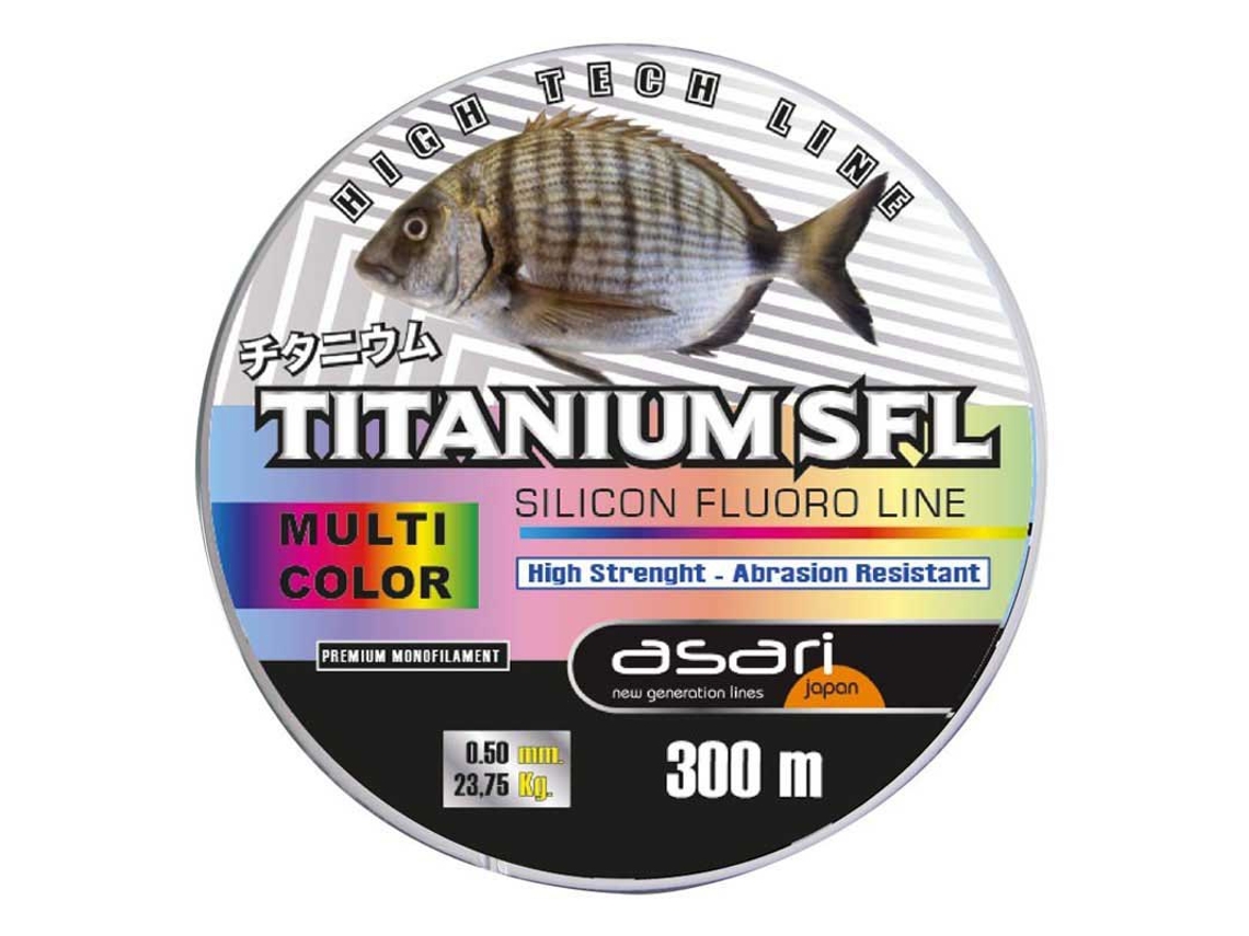 Fluorcarbono Titanium Sfl 300 M Transparente 0.260 Mmasari