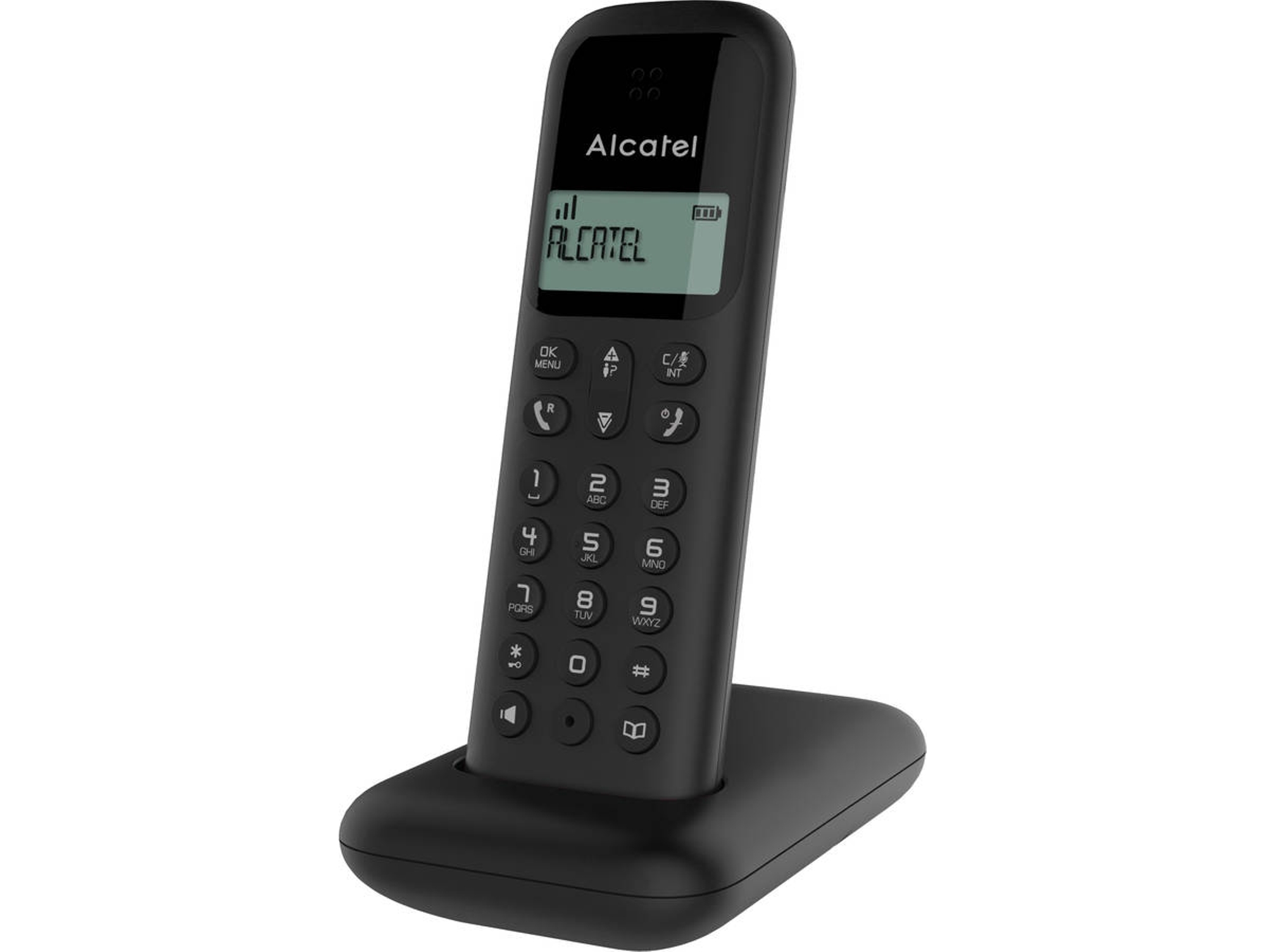 Alcatel D285 Negro dect 3700601421385 fijo eu pantalla sencillo y elegante single