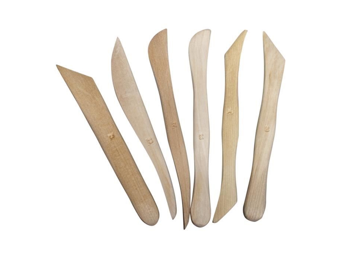 Herramienta de modelado Sct. 6 piezas 12 puntas diferentes Madera mixta 6 años o más Rayher