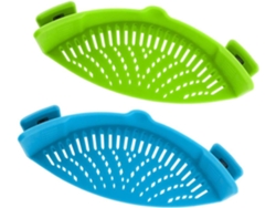 2 Coladeras Clip-on Resistentes Al Calor Con Beccera Para Fideos Y Verduras