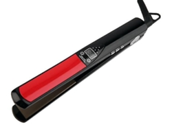 Pinza de pelo liso de doble uso Impermeable y calentamiento rápido Apagado automático Pantalla digital LED negro YEMAESRE