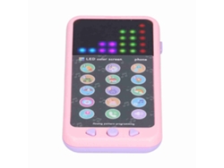 Bj-brinquedo Telefone Para Bebês Com Tela Colorida, Música E Educação Precoce, Telefone Infantil Rosa
