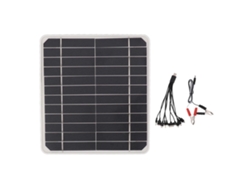 Cargador De Batería Con Panel Solar De 10 W Y 12 V Para Coche Y Teléfono Móvil Portátil.