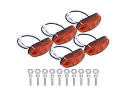5 Luces Indicadoras Led Para Remolque, Coche, Camión, Barco. Duraderas Y Anticorrosivas.
