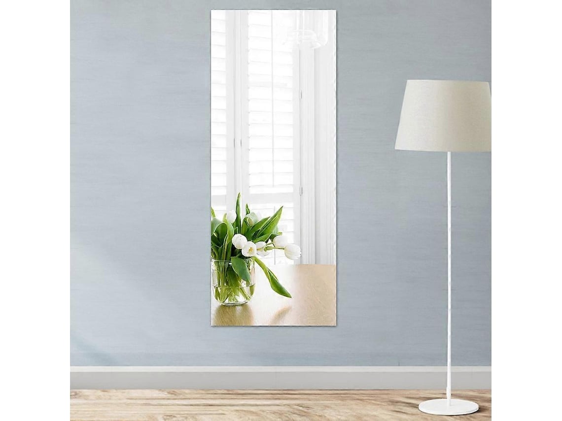 Rebe-espejo Adhesivo Flexible 40x122cm Láminas Acrílicas 0.3mm Para Baño, Armarios Y Mesas De Maquillaje