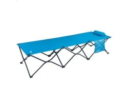 Cama camping plegable azul marino c/cojín AKTIVE