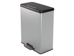 Cubo de basura CURVER Plateado Plástico