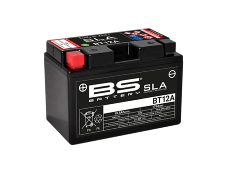 Batería de moto BS Battery SLA BT12A - C (10Hr) - C (20Hr)