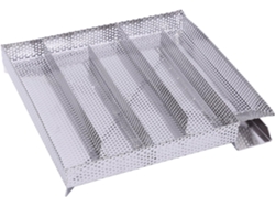 Generador de humo frío de acero inoxidable V2a de 27 x 26,5 cm para ahumar alimentos en ahumaderos.