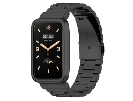Correa de acero inoxidable 3 cuentas para Xiaomi Mi Band 7 Pro - negro