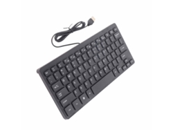 Mini teclado USB con cable, accesorio multimedia portátil e impermeable para computadora portátil K1000