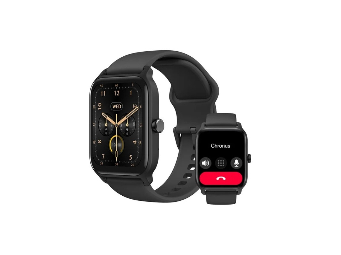Reloj inteligente Chornus IDW13 con monitor de frecuencia cardíaca, sueño y oxígeno en sangre (negro) Bestvite