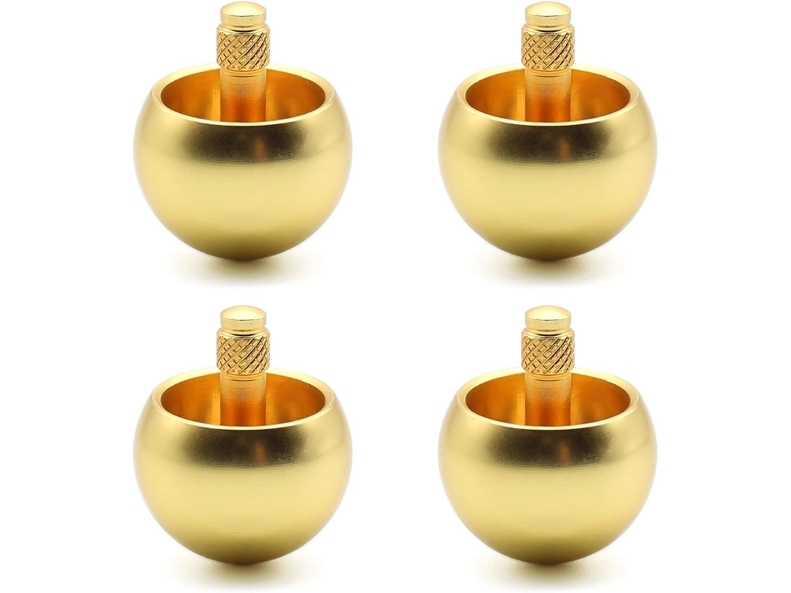 4 Trompos Tippe Top Metal Flip Plus De Acero Inoxidable, Juguete Increíble, Regalo, Dorado