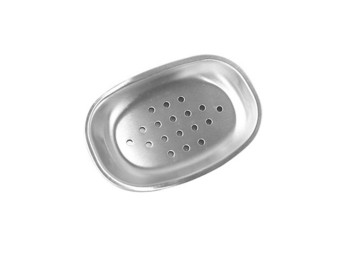 Jabonera de acero inoxidable Sus304, bandeja para jabón con capa superior extraíble, fácil de limpiar, segura y duradera.
