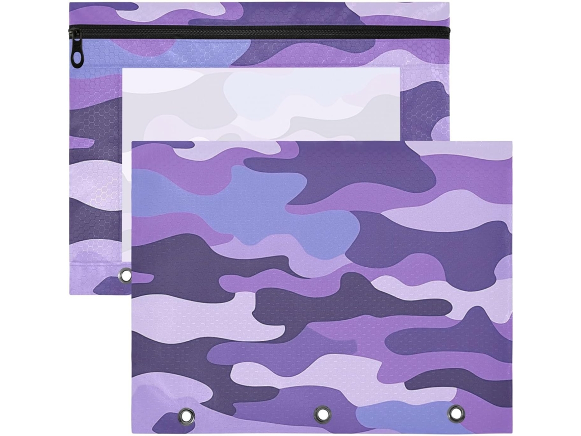 Besportble Juego De Camuflaje Morado Moderno Y Tela Resistente Texto 31 X 24,1 Cm