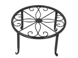 Soporte de hierro forjado para exhibición y decoración de jarrones