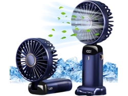 Mini ventilador de mesa USB con 5 velocidades (azul oscuro)