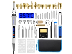 Kit De Grabado Con Pluma De Pirograbado Y Pantalla Lcd Digital.