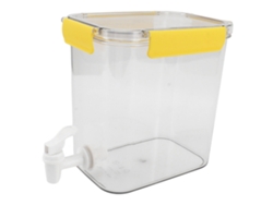Jarra Para Bebidas De 3,5 L Para Refrigerador Con Grifo, Multifuncional, Económica, Práctica, Pet Amarilla