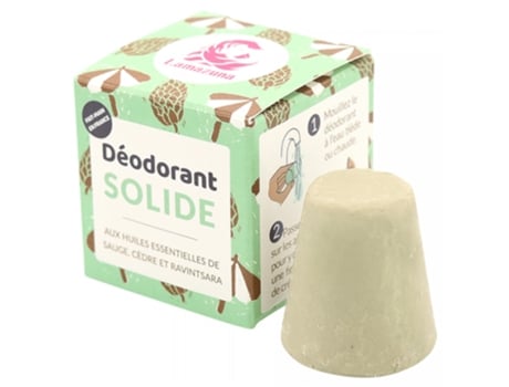 Desodorante Desodorante Sólido Con Aceites Esenciales Ecológicos de Salvia Cedro Y Ravintsara 30 Ml LAMAZUNA