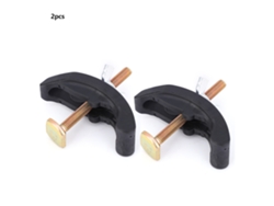 Juego de 2 placas de arco de plástico y metal para máquina de grabado