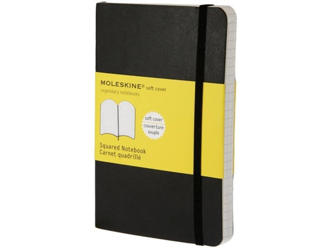 Bloc de Notas MOLESKINE 40122 (192 Hojas - Negro - Cuadriculado)
