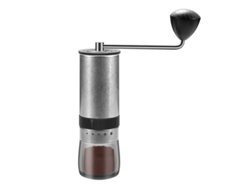 Molinillo de café manual portátil para uso doméstico, pequeño, para espresso y café de filtro (negro)