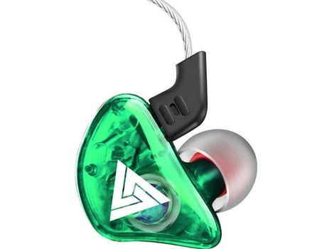 Auriculares con Cable QKZ CK5 (In Ear - Micrófono - Noise Cancelling - Verde)