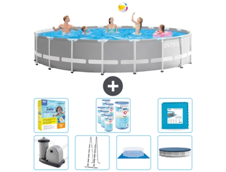 Piscina Tubular INTEX 26756GN-CB48 (32695 L - 610x132cm)