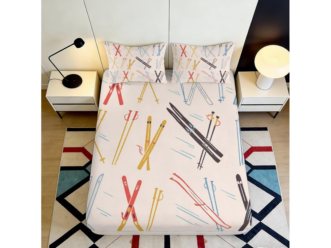 Estampado Microfibra Microfibra Diseño Almohada Juego Color 200x25cm