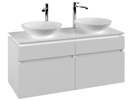 Mueble de tocador Villeroy &amp Boch Legato B584 1200x550x500mm 2 lavabos