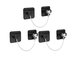Cerradura De Seguridad Para Bebés Con Cableado Para Refrigerador, Ventana Y Puertas De Armarios Con 3 Llaves Bqw