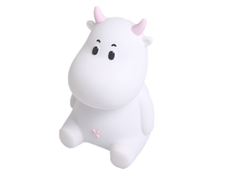 Linda Lámpara De Vaca De Silicona Recargable USB - Rosa ZMDECQNA