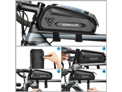 2026-bolsa Del Tubo Superior De Bicicleta Impermeable Con Soporte Para Teléfono Táctil Compatible Con Teléfonos De 7.2 Pulgadas