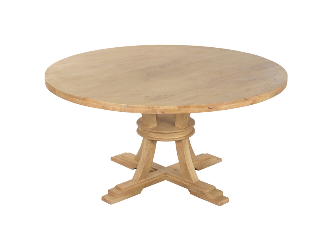 Mesa Redonda Comedor Madera Maciza 150x150x76cm