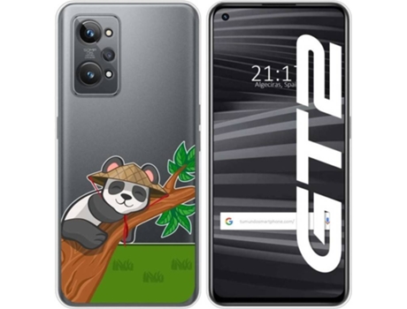 Carcasa para Realme GT 2 5G TUMUNDOSMARTPHONE Dibujos Transparente Panda Multicolor